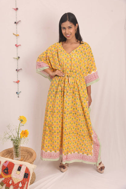 Buoyant Yellow Kaftan