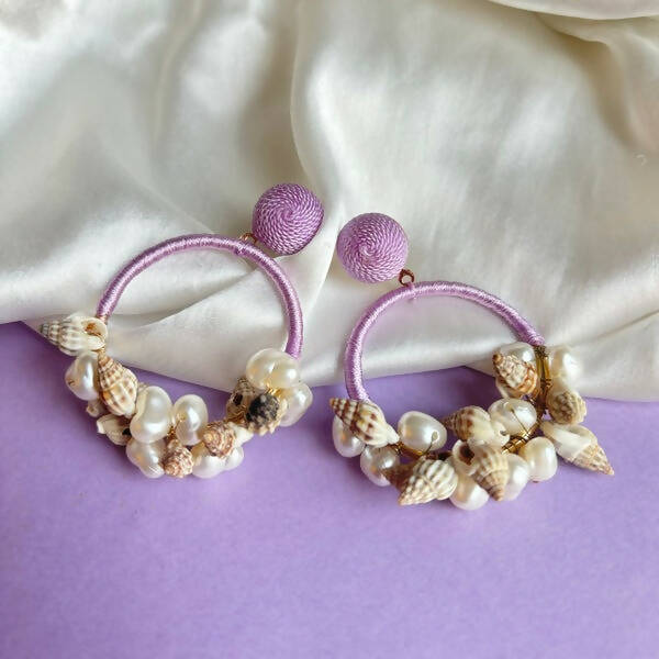 Mermaid Lavender Earrings