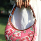 Preety In Pink Half Moon Bag