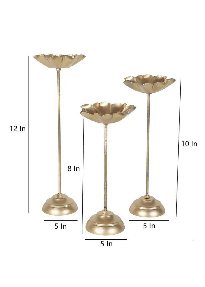 Small Lotus Detachable Tealight Holders - Set of 3