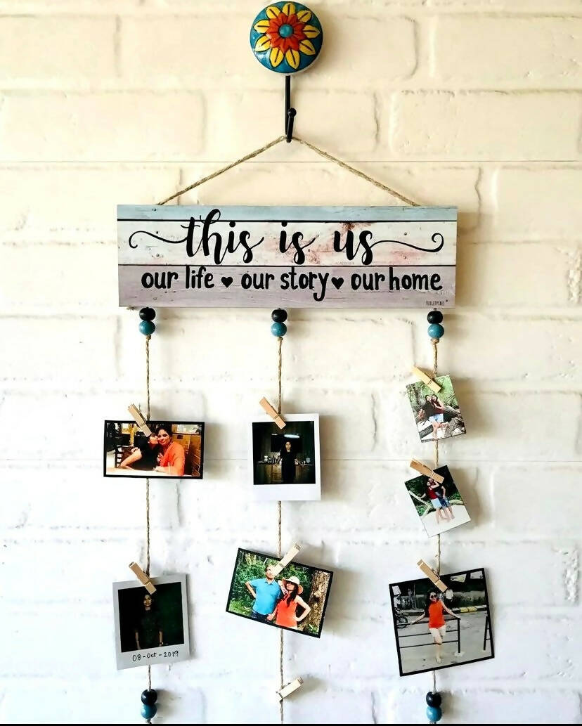 This Is Us Photo Hanger With Ceramic Hook