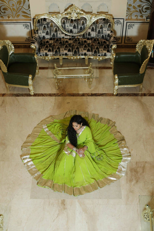 Maithili Green Lehenga