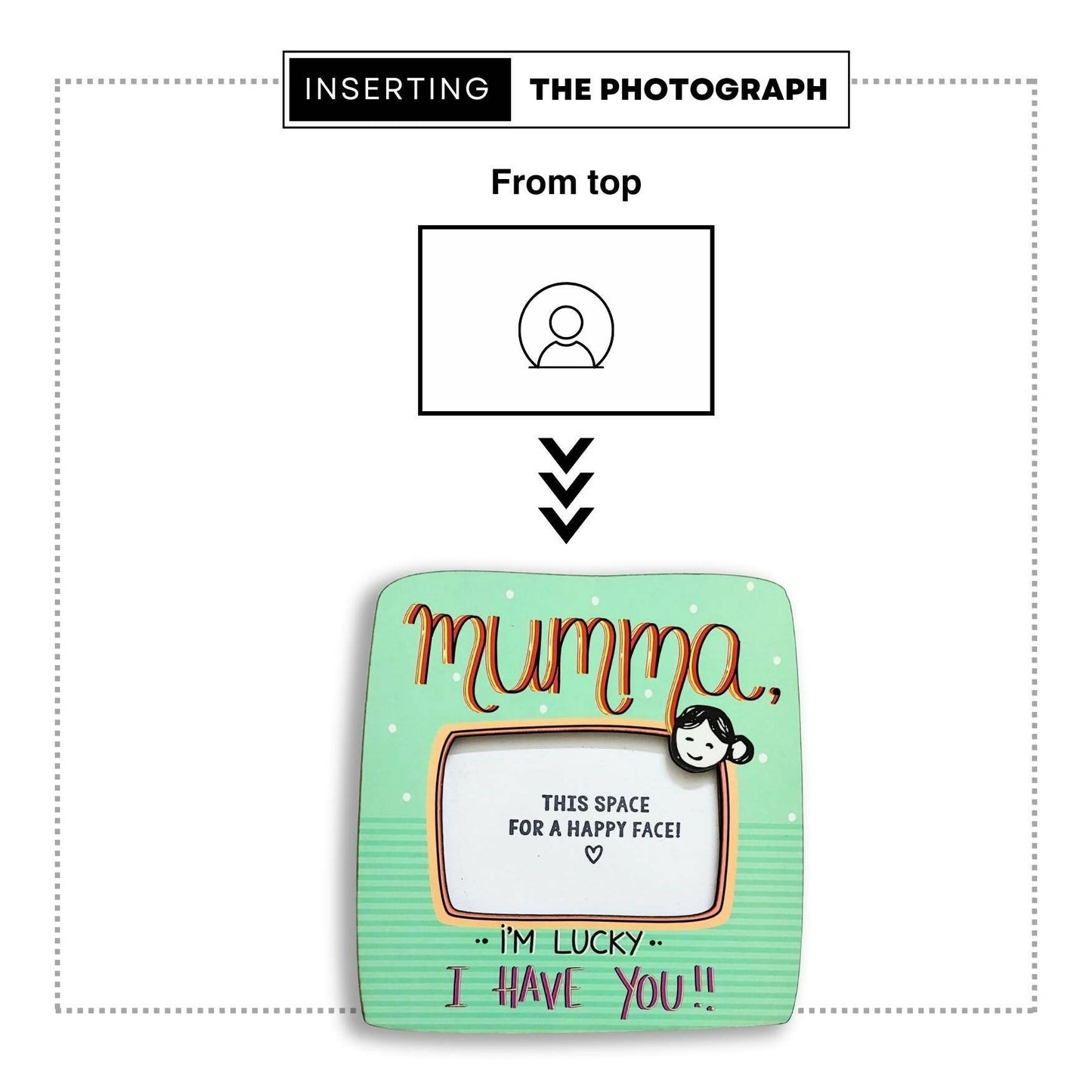 Combo Of 2: Mumma, Papa - I'm Lucky | Photomagnet