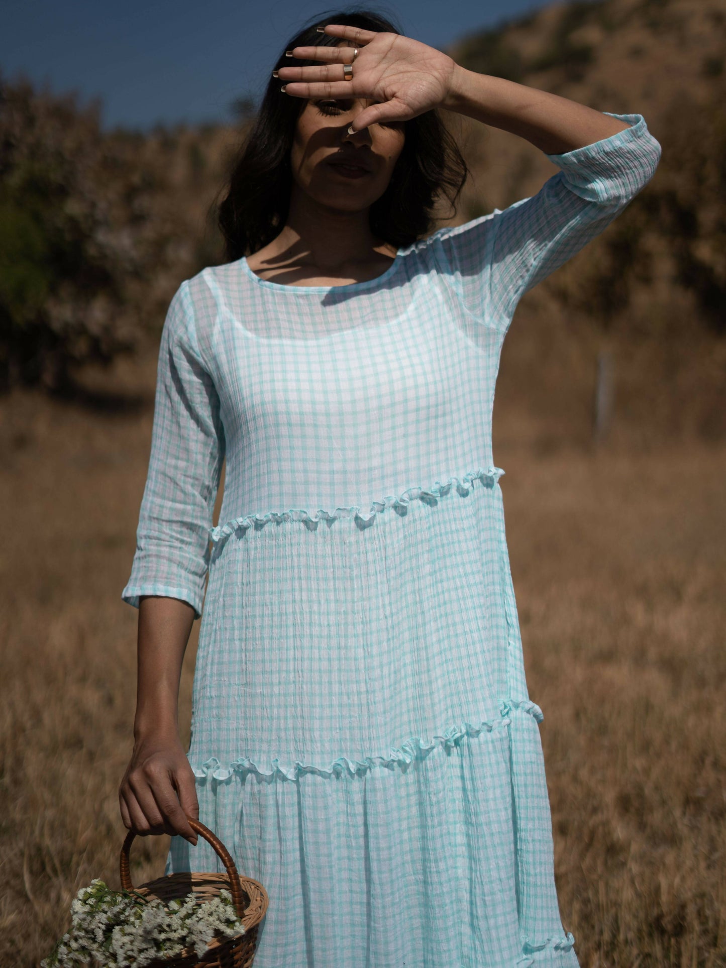 Tropical Blue Dress