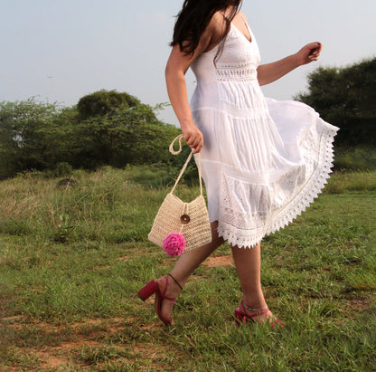 Arrow Cotton crochet Bag