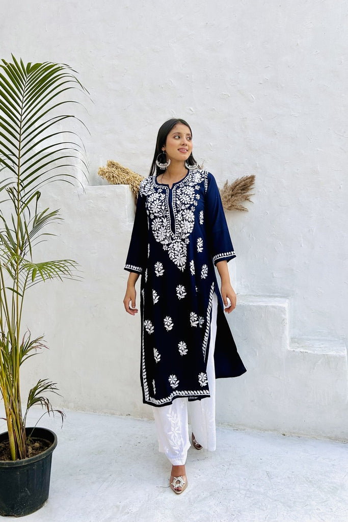 Premium Rayon Chikankari Kurti