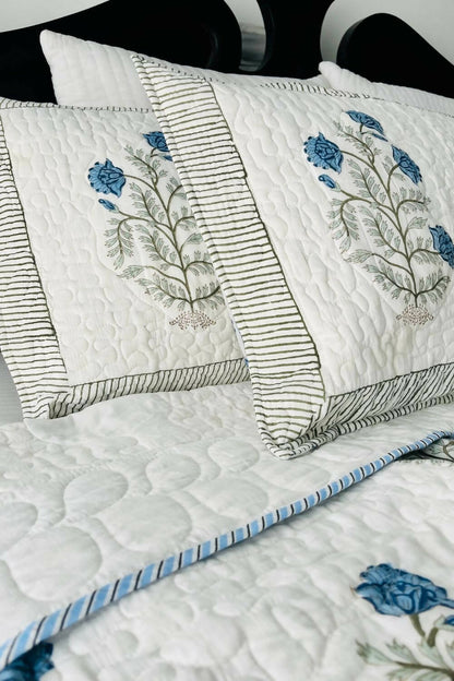 Nilay Handblock Printed Quilted Bedcover