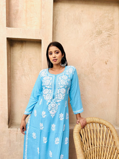 Premium Rayon Chikankari Kurti