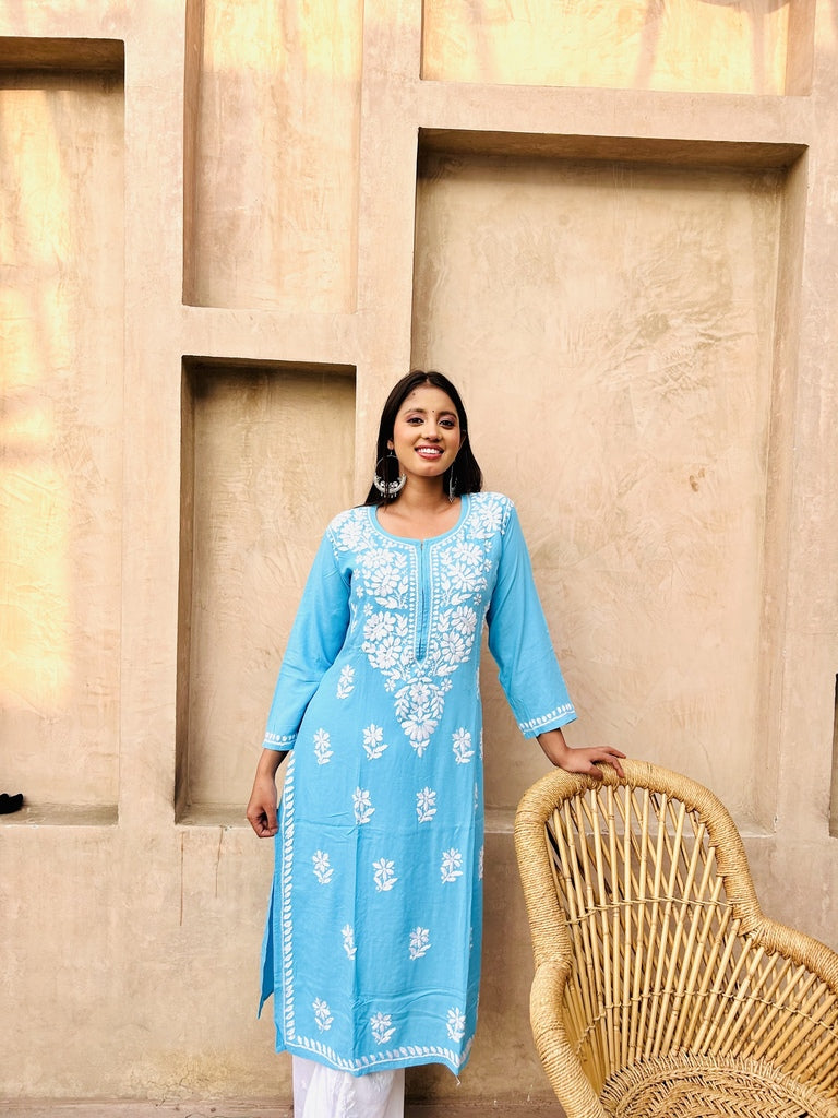 Premium Rayon Chikankari Kurti