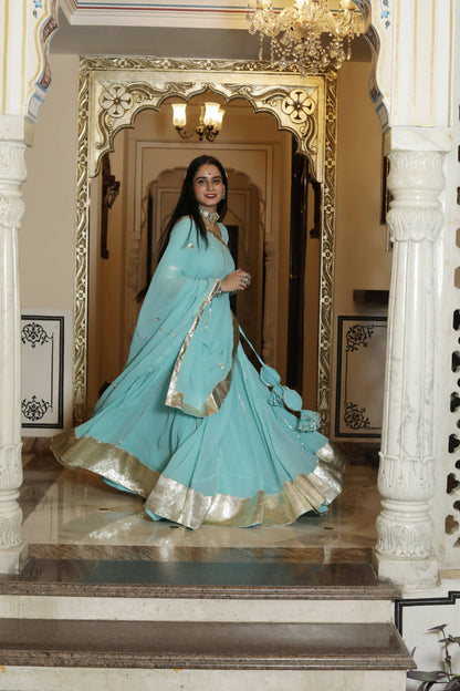 Maithili Blue Lehenga