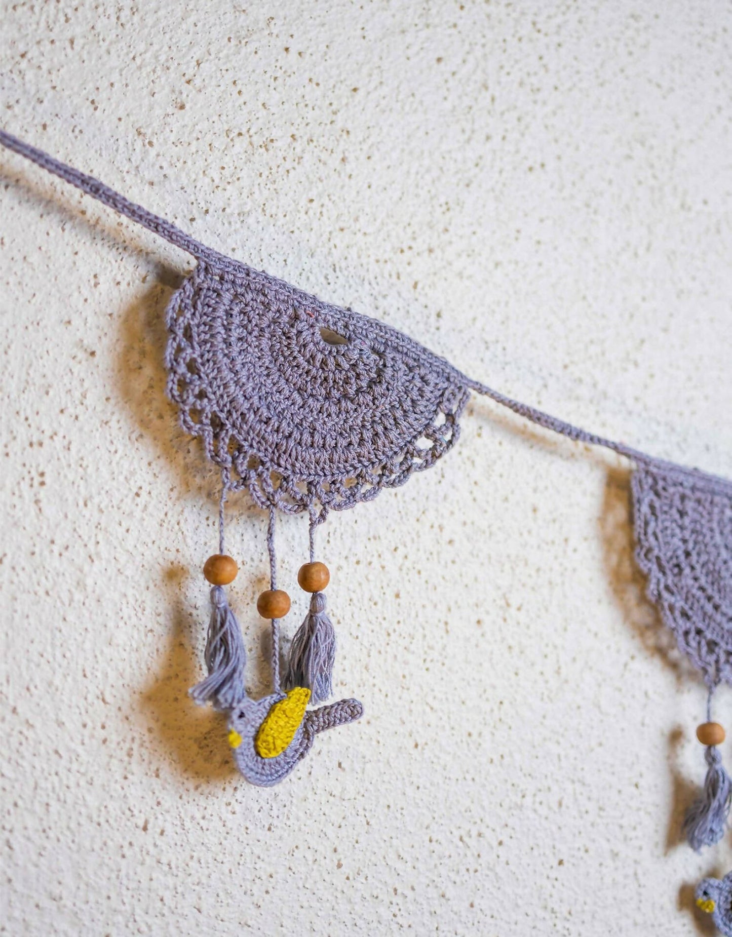 Tassel Boho Bunting Grey