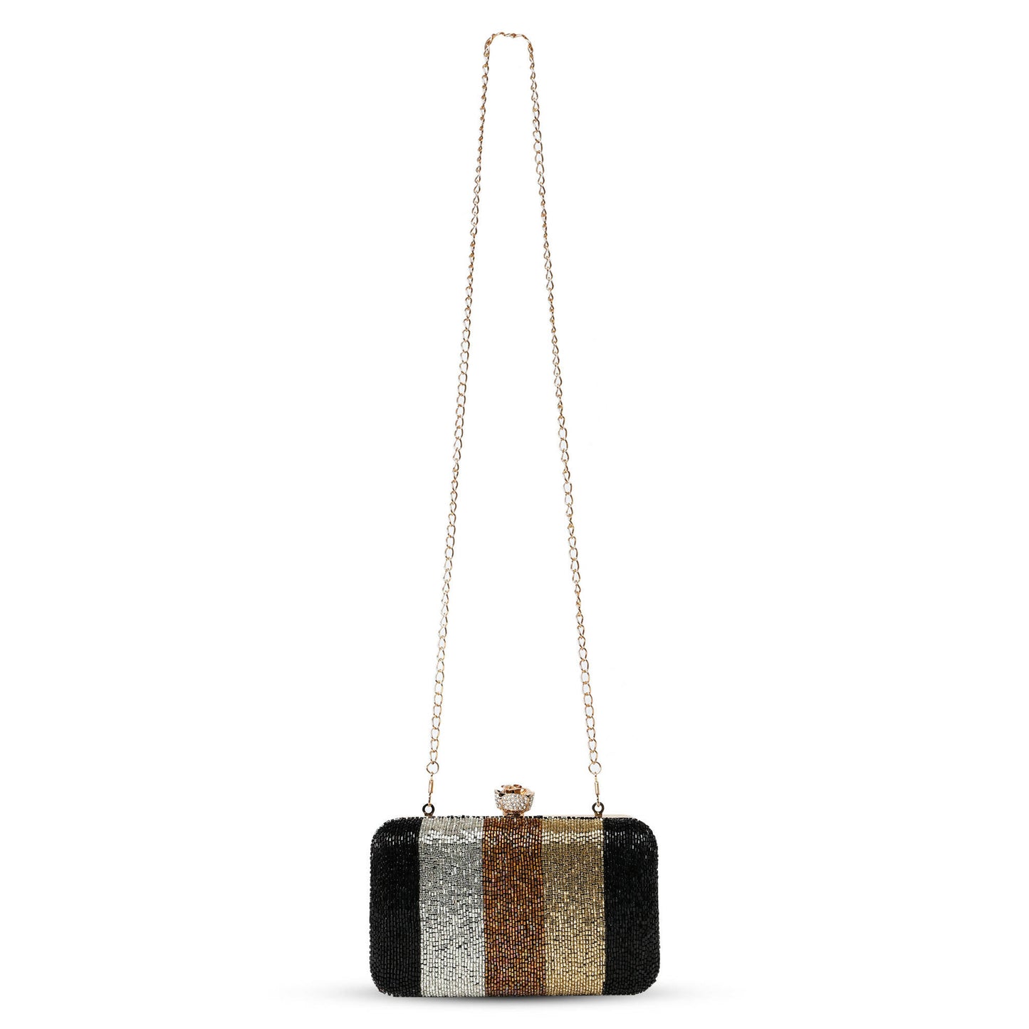 Multicolor Splendor Clutch Bag: Vibrant Elegance