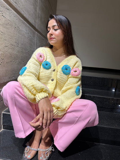 Donuts Crochet Sweater