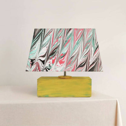 Modern Table Lamp - Marbling | Mystical Red