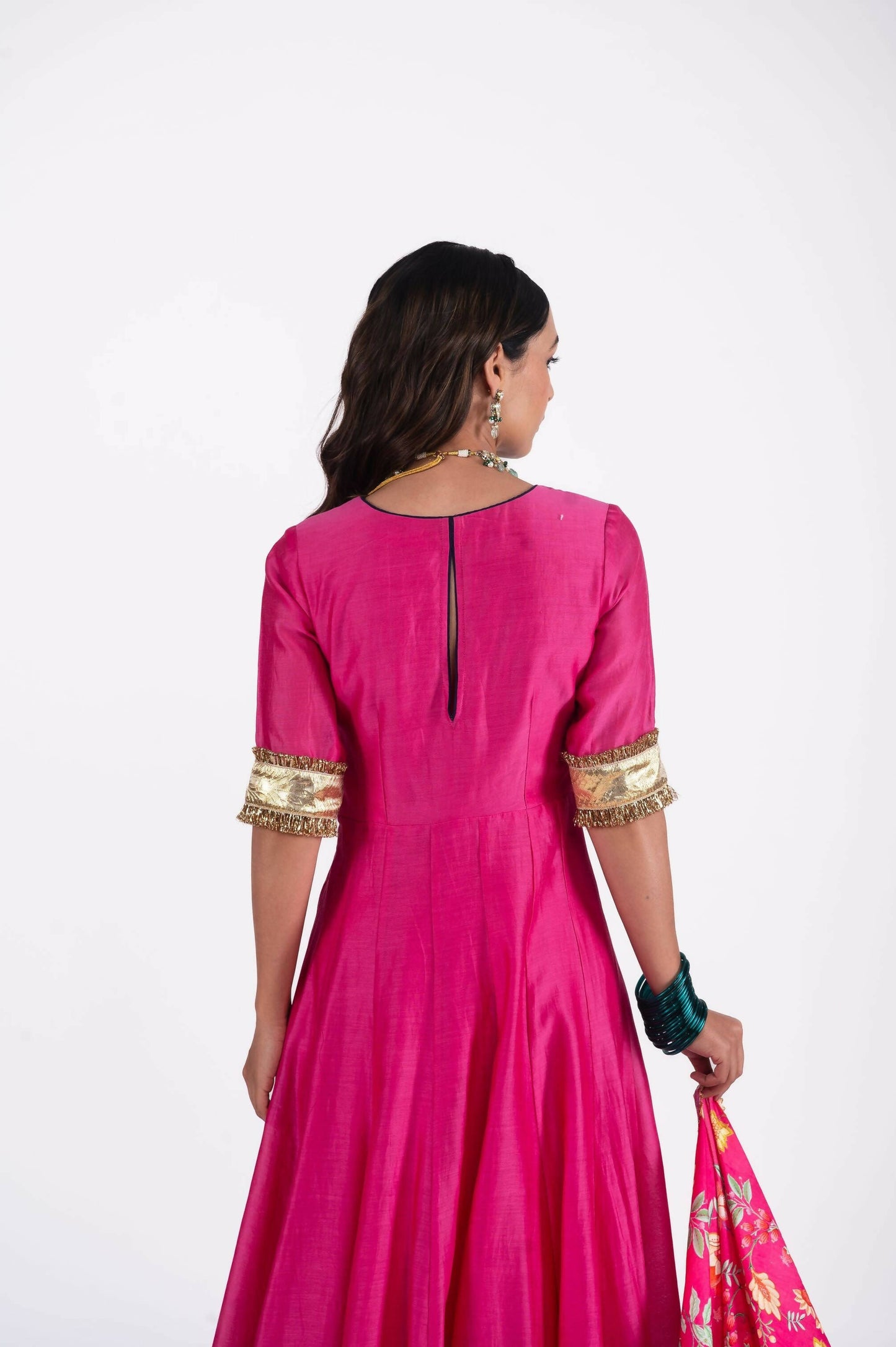 Nazreen Pink Anarkali Set