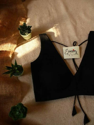 Evergreen Black Blouse