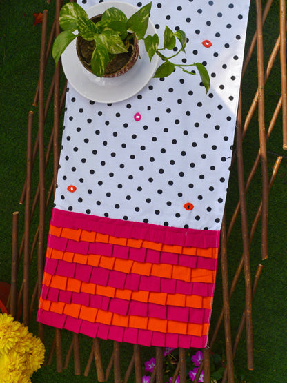 B&W Polka Table Runner