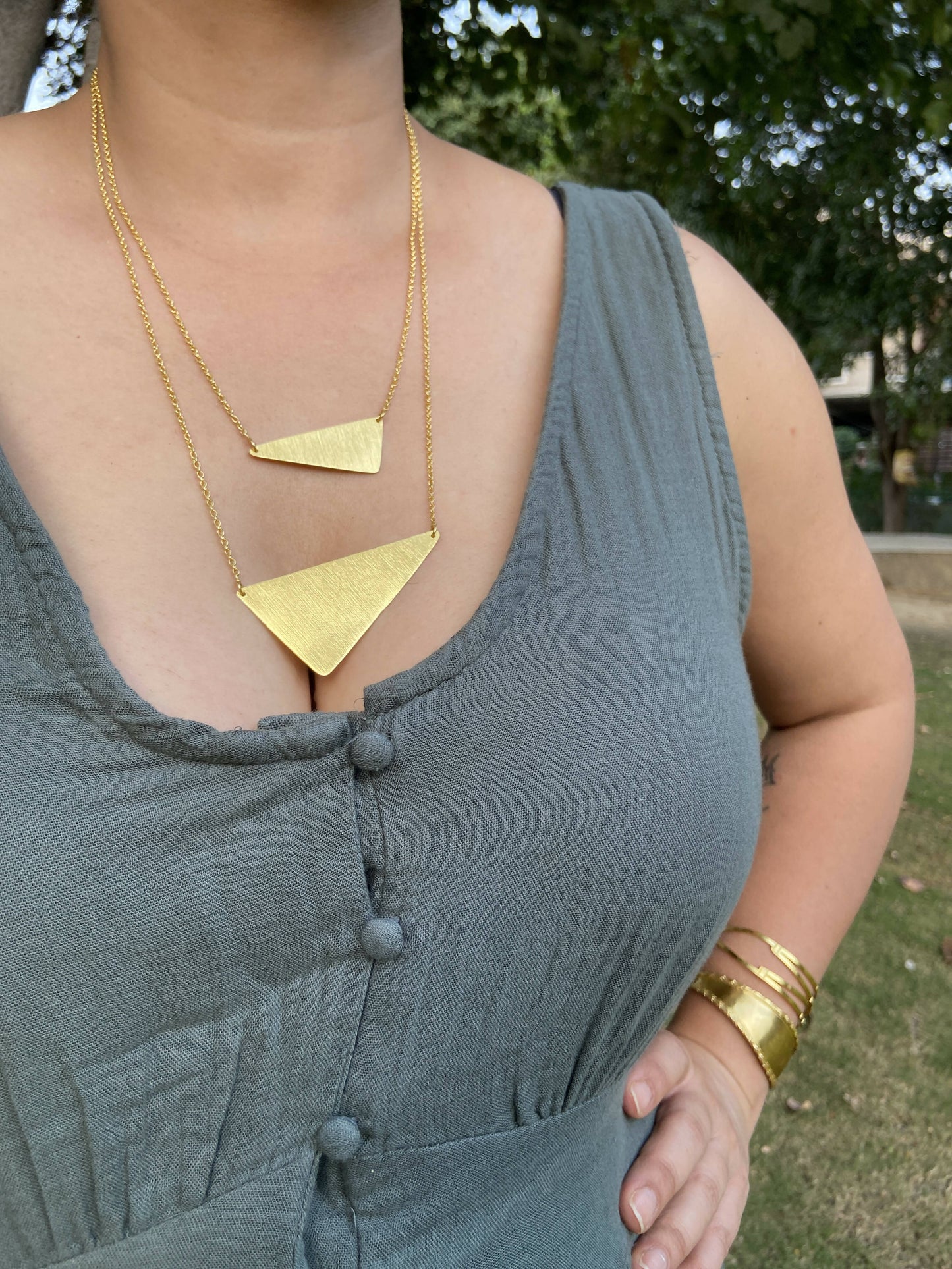 Trigon Layered Necklace