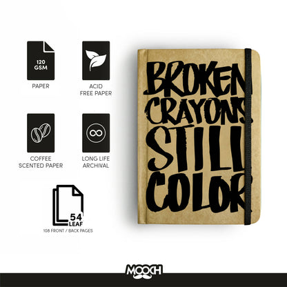 Broken Crayons - A5 Handcrafted Diary | Notebook