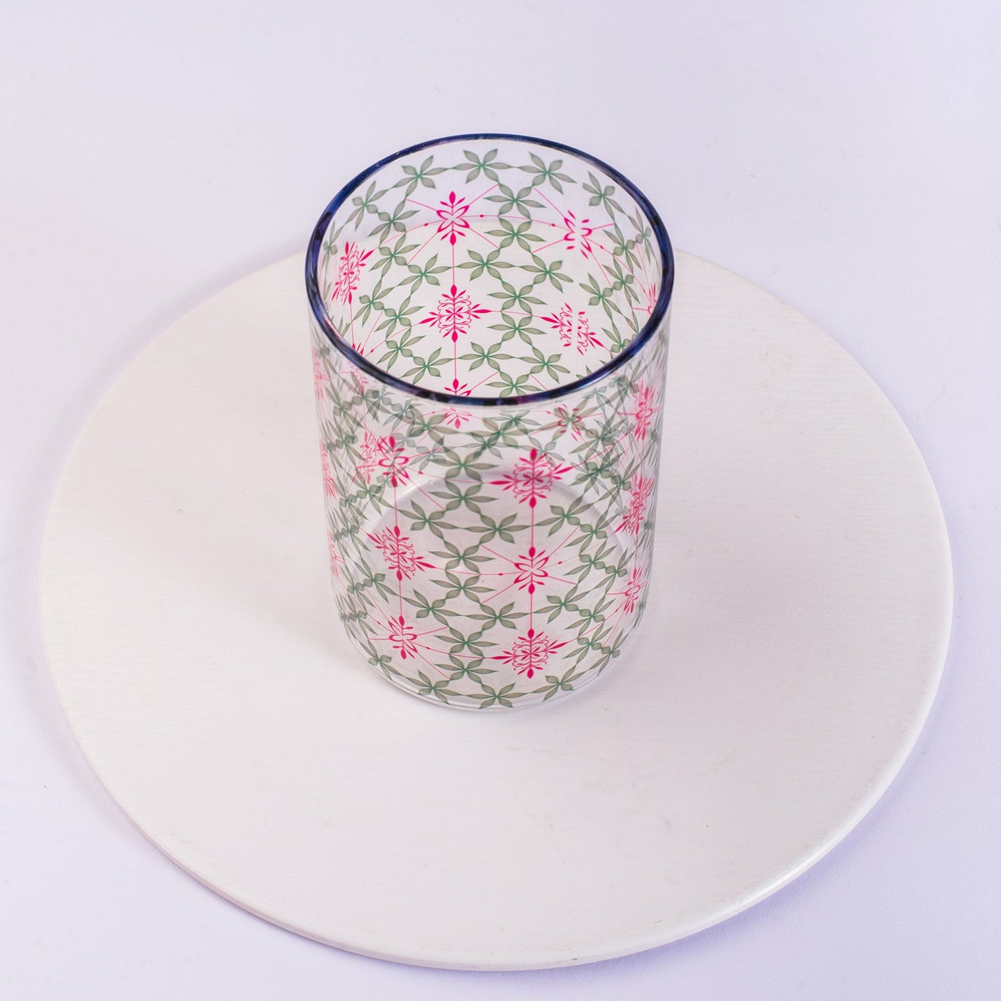 Classic Geometric Pattern Glass Tumblers