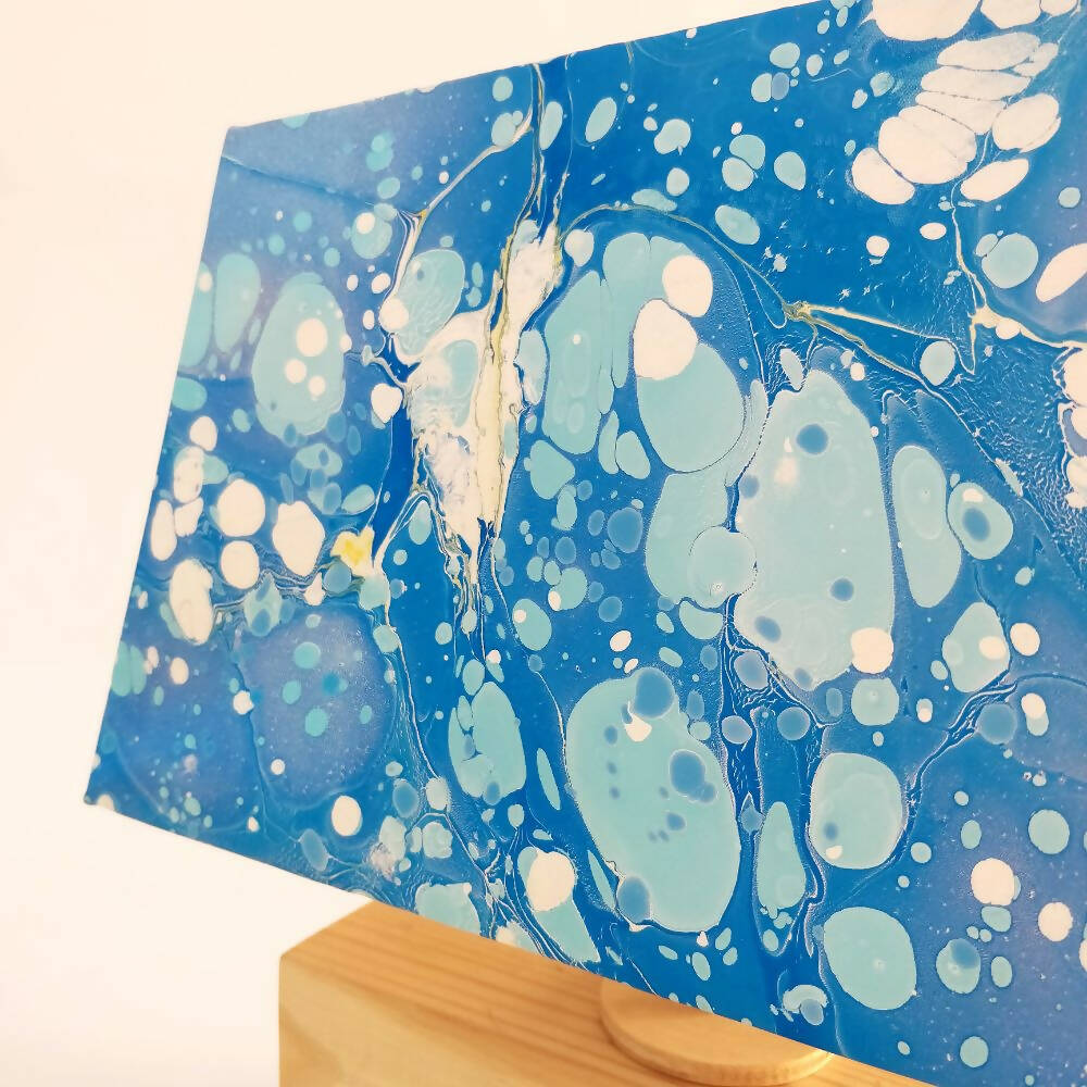 Modern Table Lamp - Marbling | Blue skylight