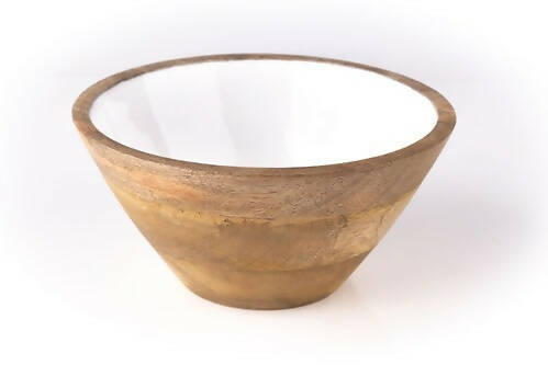 Serving Bowl Wooden White