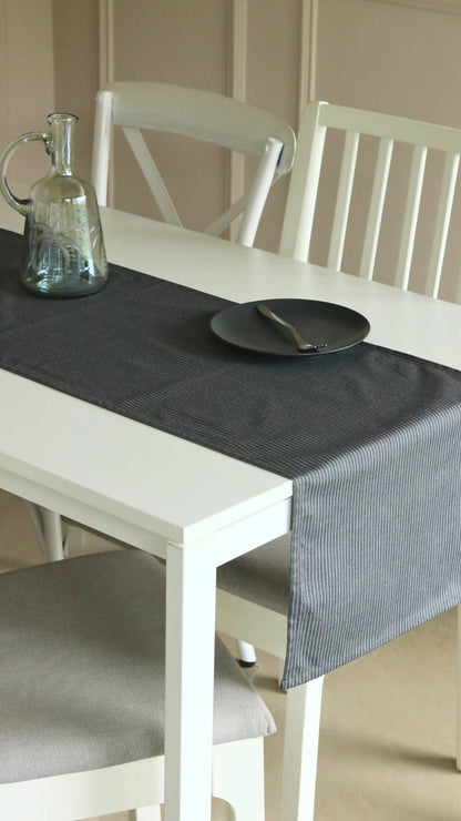 Dark Slate wipeable & Anti-skid Table Runner