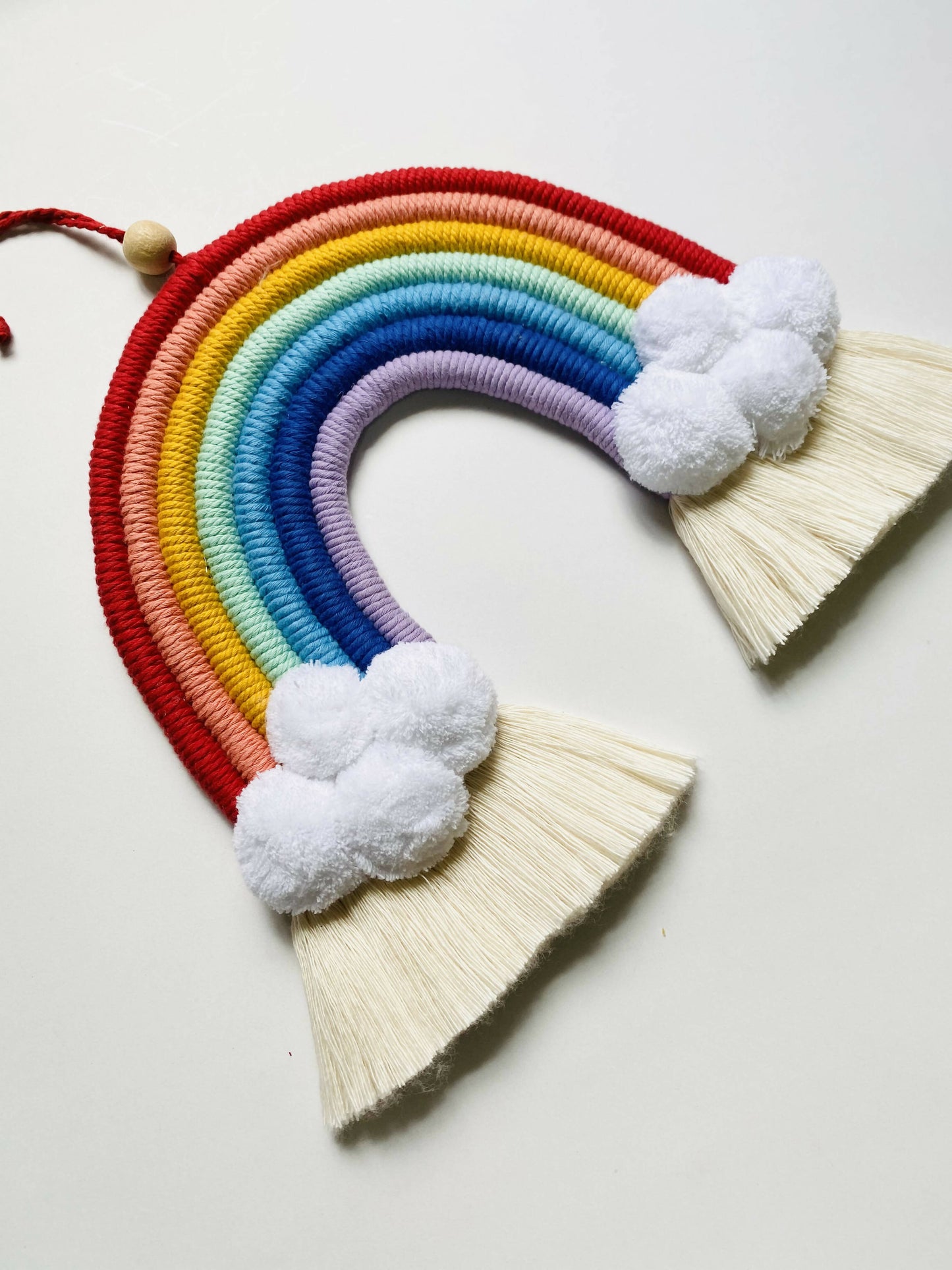 7 Layer Rainbow Macrame Hanging