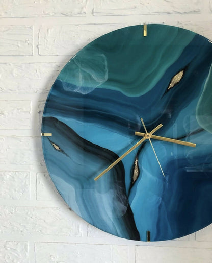 Blue Agate Clock