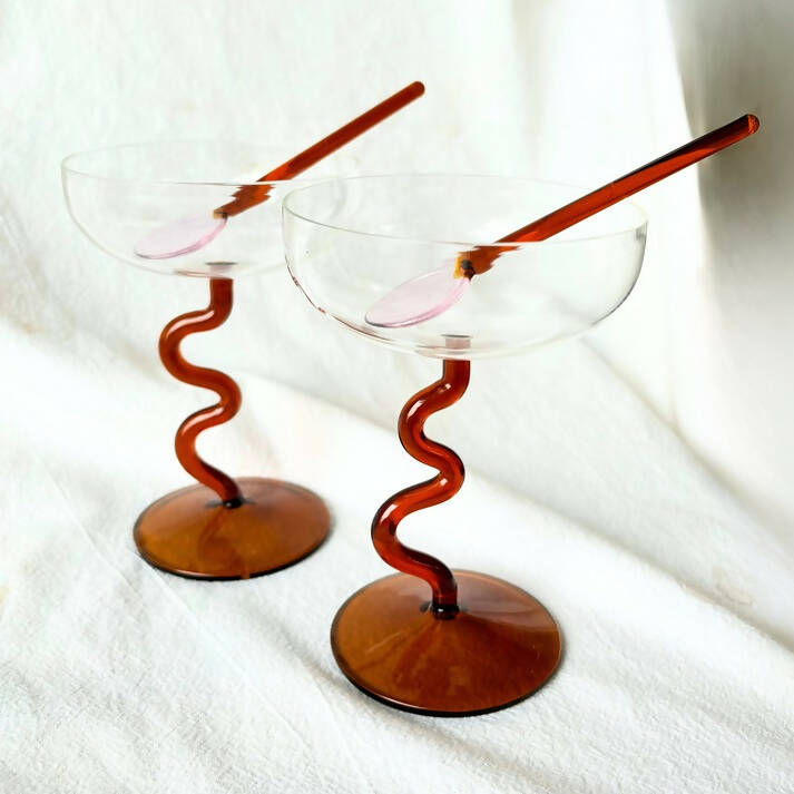 Swirl Cocktail Glasses