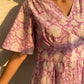 Sunshine Hand Block Printed Frill Sleeve Cotton Dress