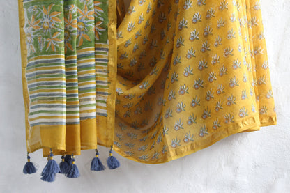 Passion Fruit - Chanderi Saree