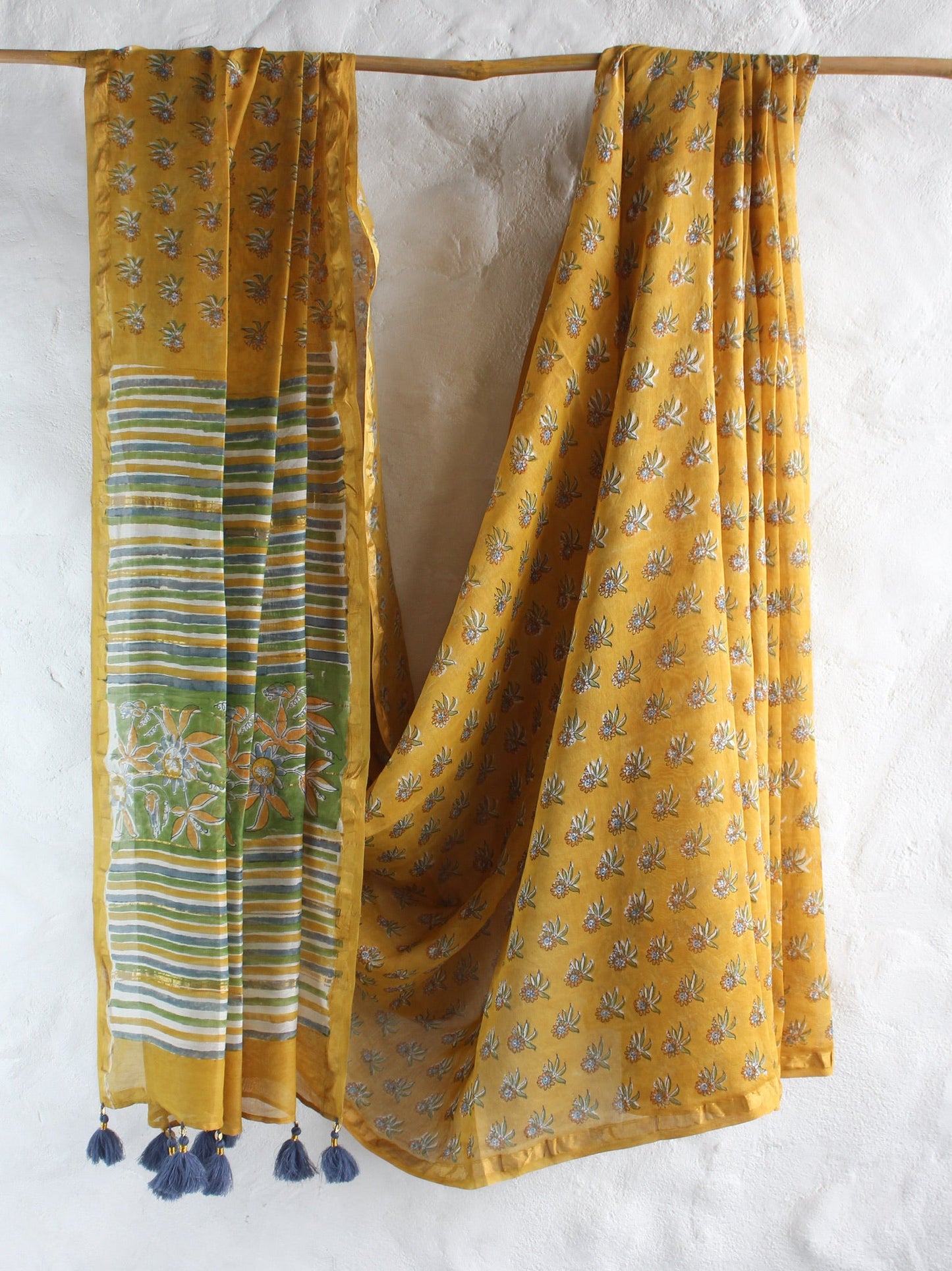 Passion Fruit - Chanderi Saree