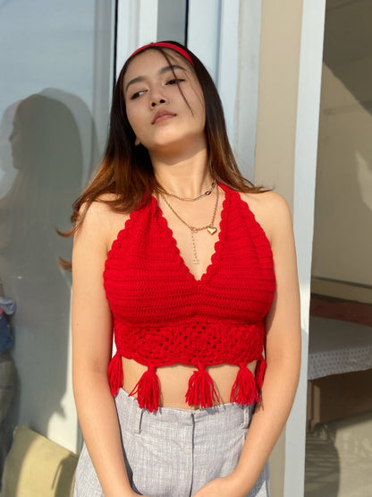 Rose Crochet Crop Top