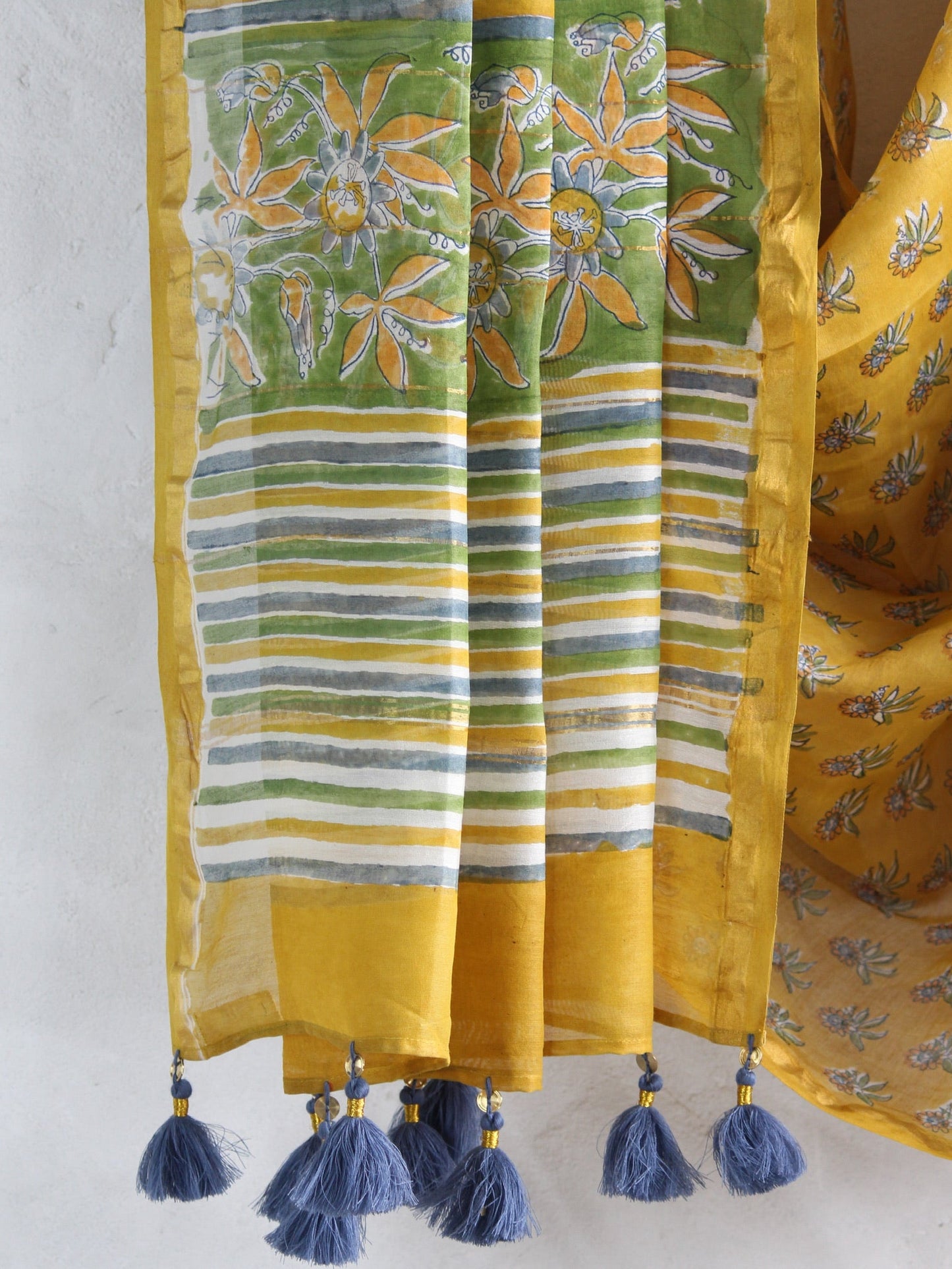 Passion Fruit - Chanderi Saree