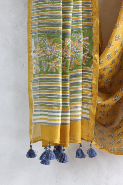 Passion Fruit - Chanderi Saree