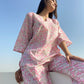 Minari Hand Block Printed Kurta jammies Set