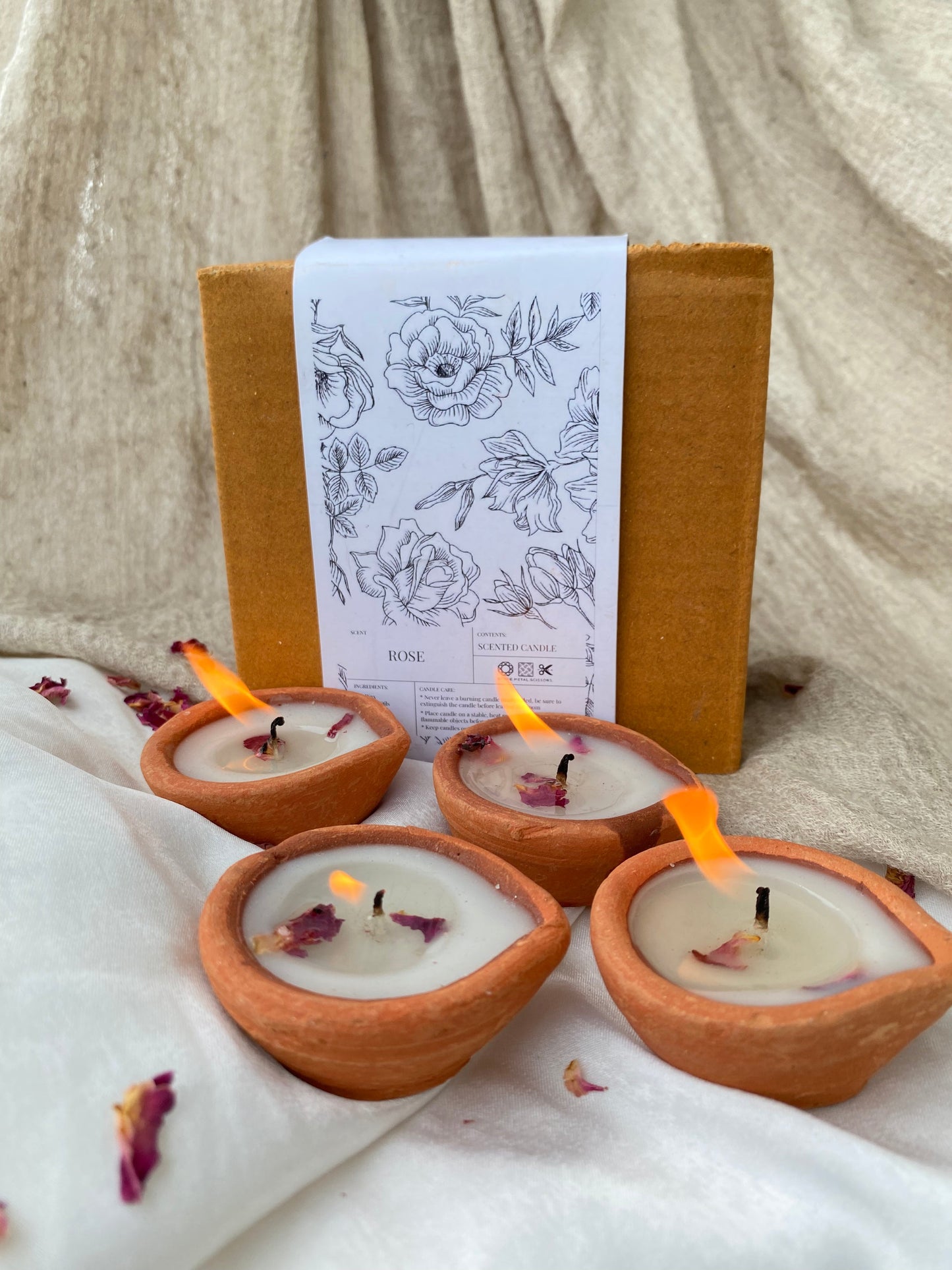 Mitti Diya Candles (set of 4)