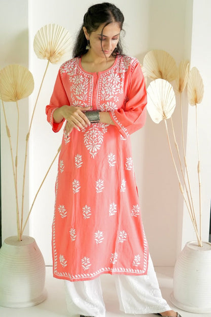 Premium Rayon Chikankari Kurti