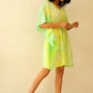 Marigold Tie Dye Short Kaftan Dress