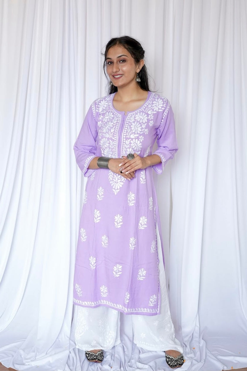 Premium Rayon Chikankari Kurti