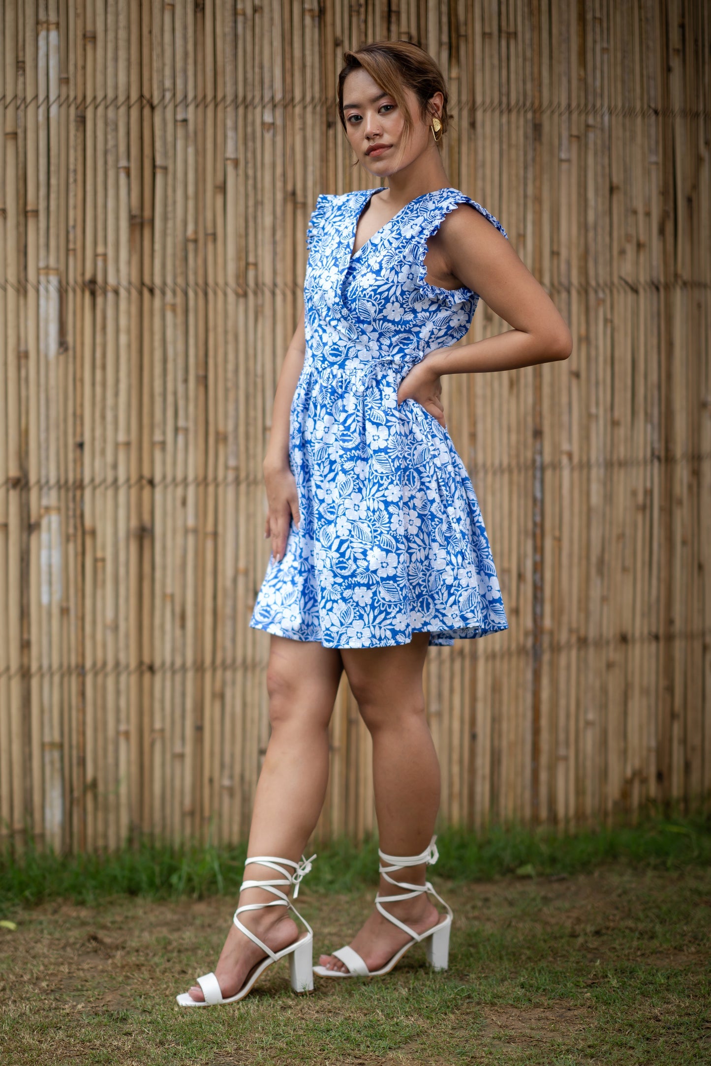 Seaside Hibiscus Serenity Mini Dress