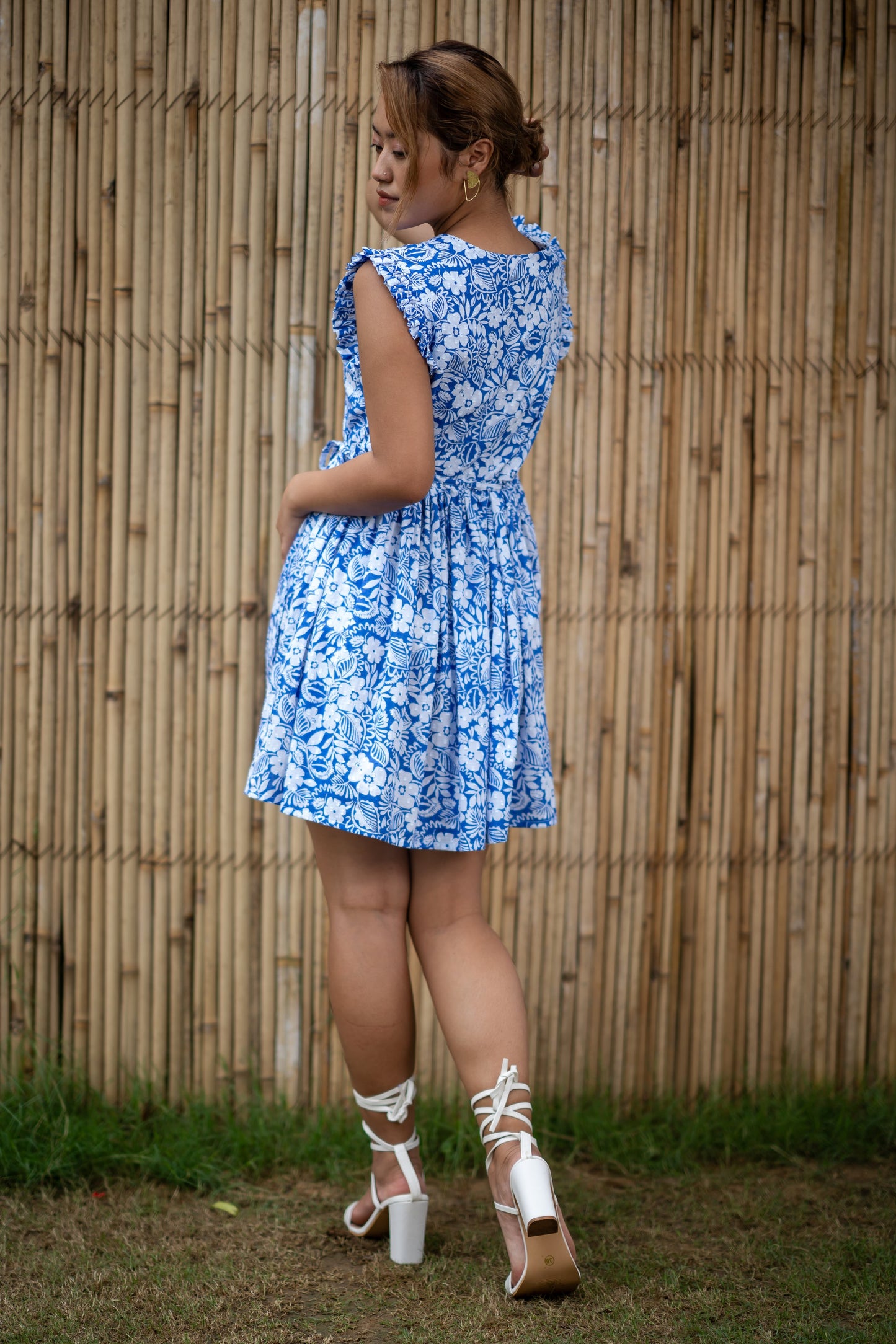 Seaside Hibiscus Serenity Mini Dress