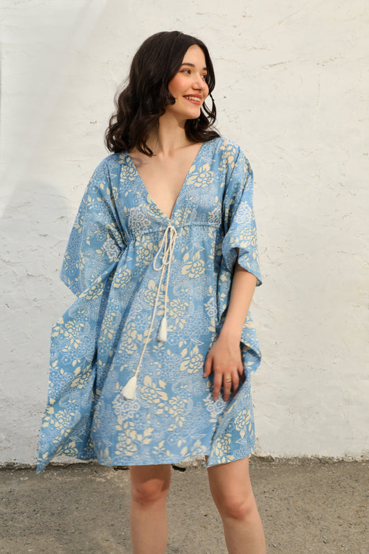 Blue Breeze Kaftan Dress