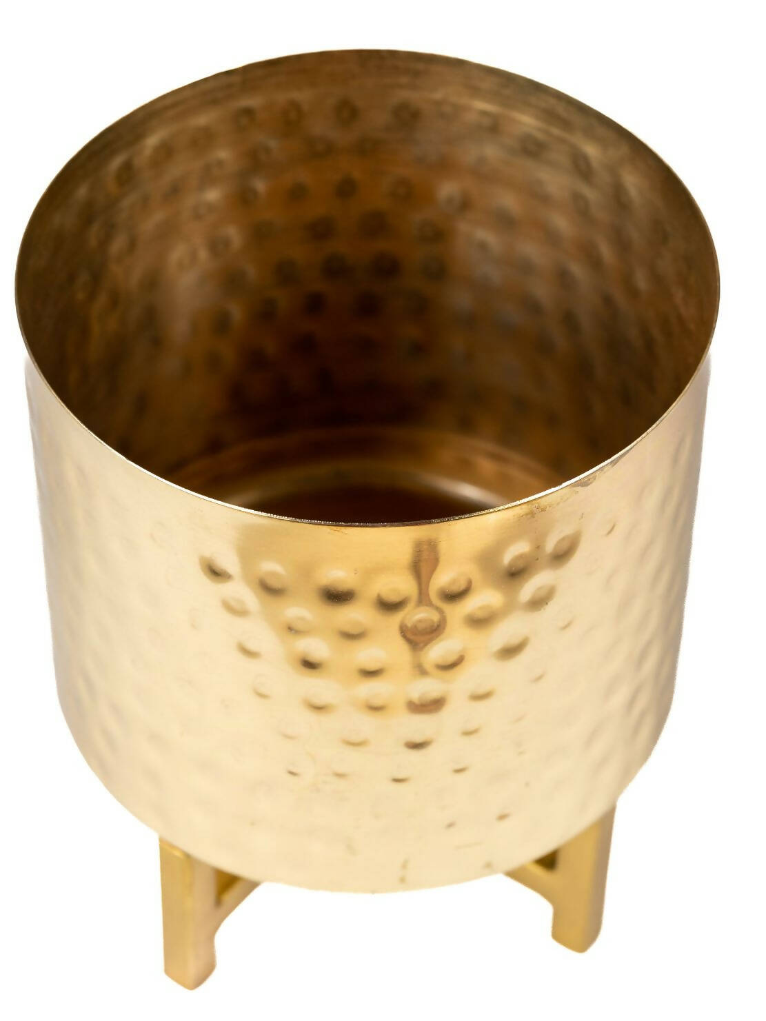 Planter Gold Hammer with Gold Stand