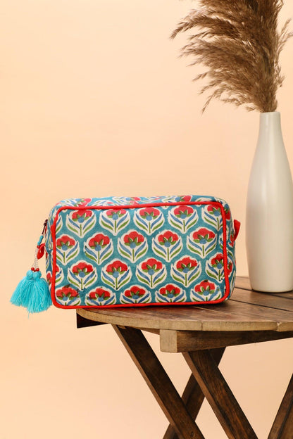 Izhar Pouch - Block Printed