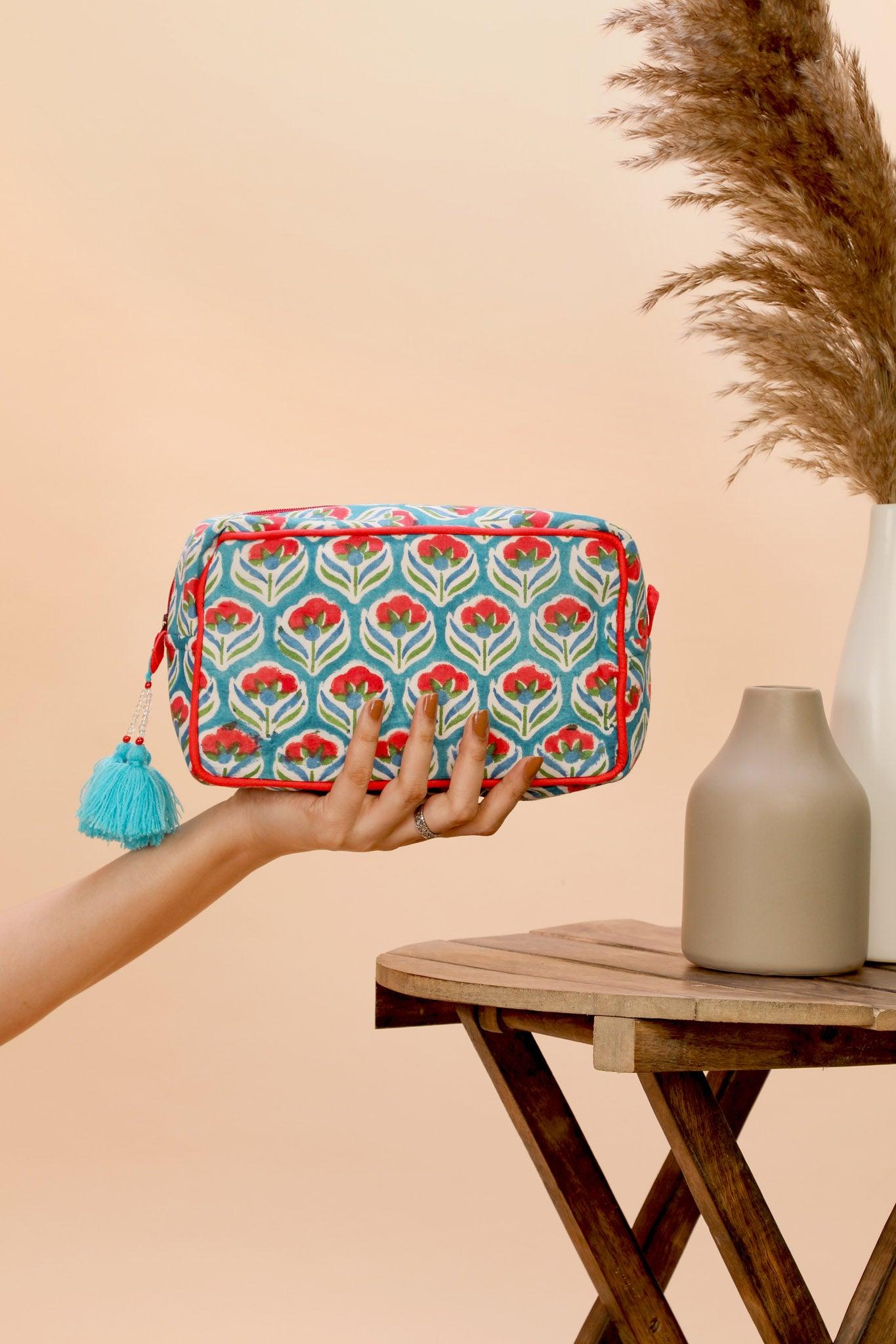 Izhar Pouch - Block Printed