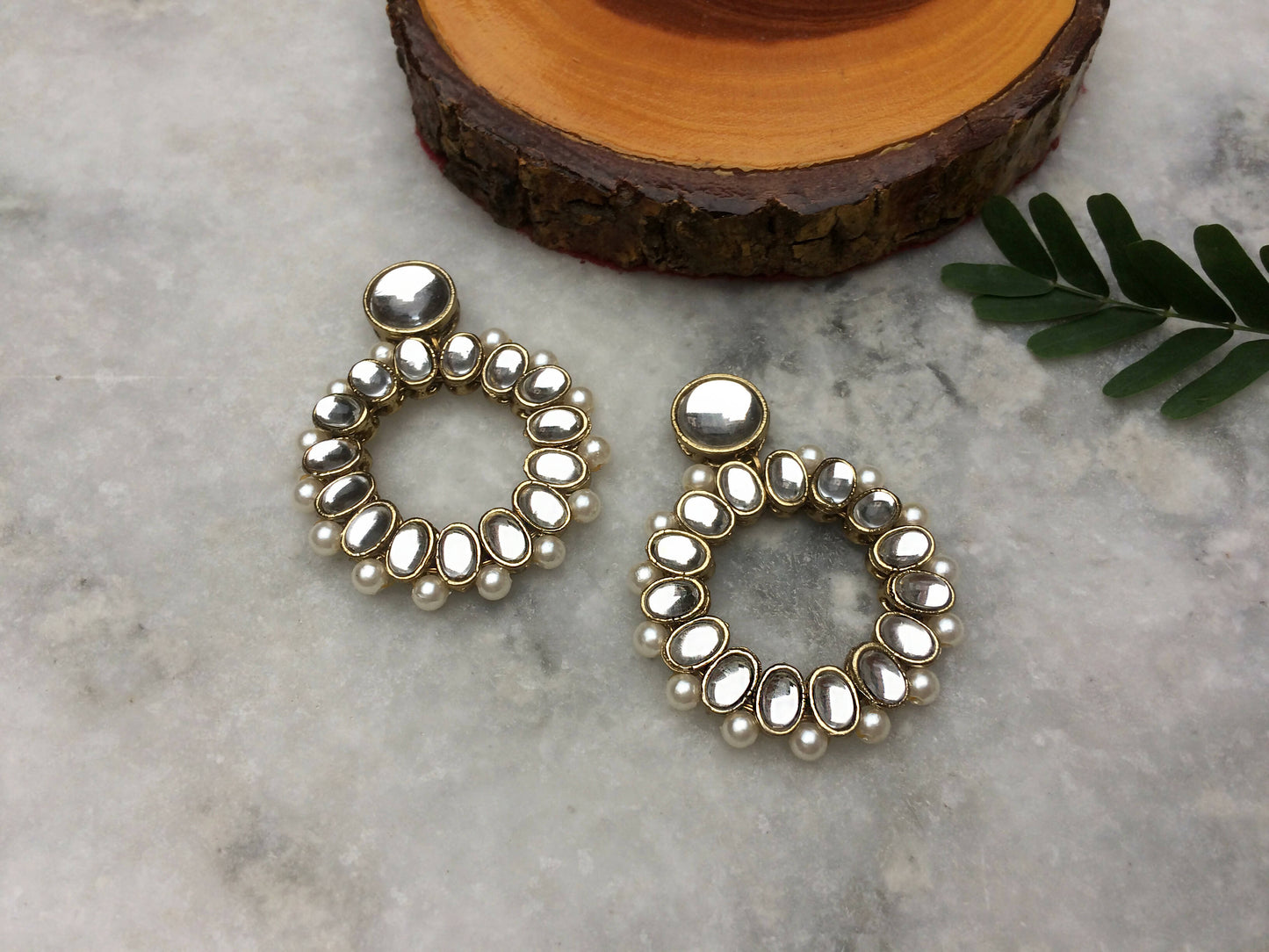 Kundan Hoops