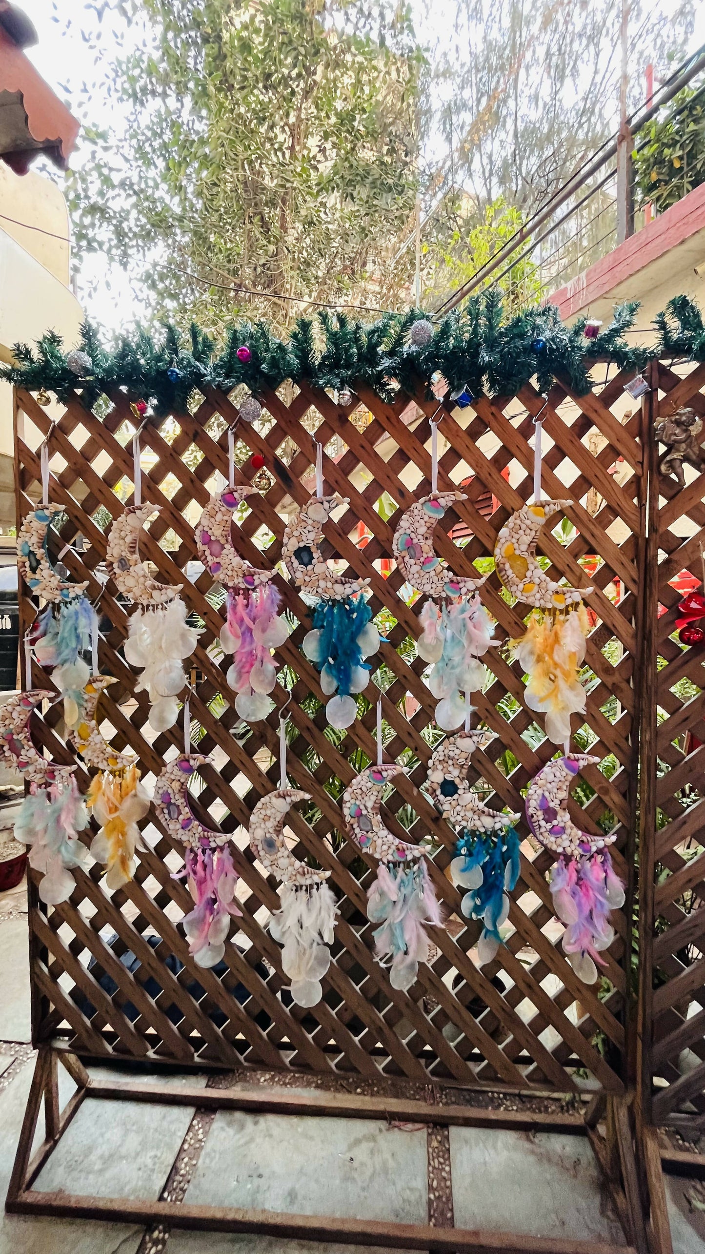 Pink Sage Moon Dreamcatcher