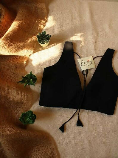 Evergreen Black Blouse